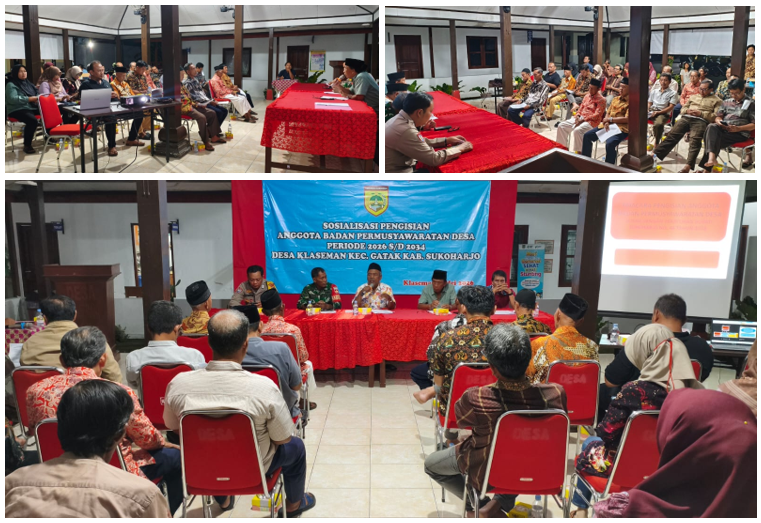 TAHAPAN PENGISIAN ANGGOTA BPD DESA KLASEMAN PERIODE 2026–2034